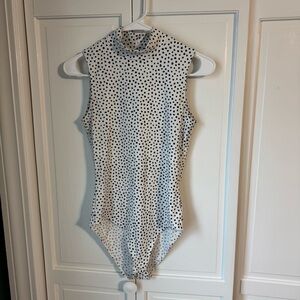 H&M Black and White Polka Dot Bodysuit